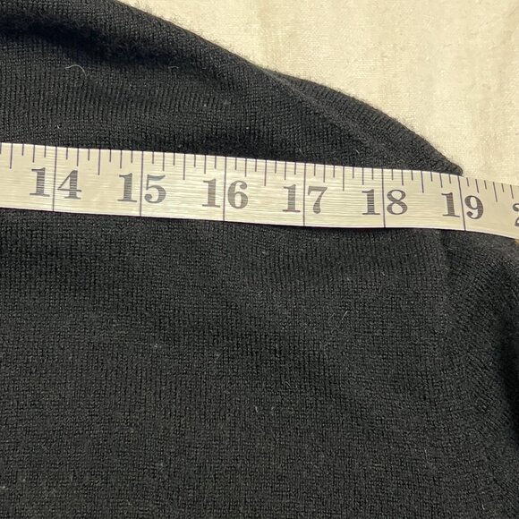 UNTUCKit Men’s XX-Large 100% Extrafine Merino Wool Quarter-Zip Sweater Black - Picture 10 of 10